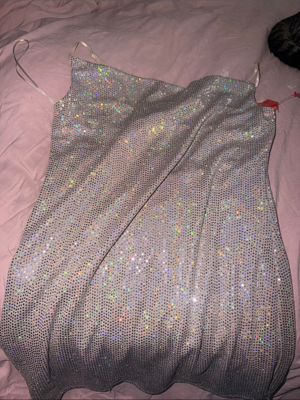 Thirty Thirty Iridescent Sequin Slip Dress